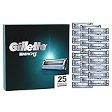 Gillette Mach3 Rasierklingen, 25 Ersatzklingen für Nassrasierer Herren mit...