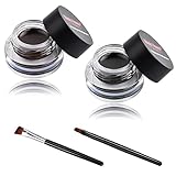 Vesaneae 2 Farben Eyeliner, Gel Eyeliner Wasserfeste,Langanhaltendes Creme...