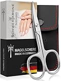 Schwertkrone Nagelschere Made in Germany Solingen mit Etui (Nagelschere gebogen)