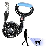 WIGZI Luna Leash Hundeleine mit hoher Sichtbarkeit, leicht bis zu 9 m –...