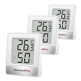 ThermoPro TP49W-3 digitales Mini Thermo-Hygrometer Thermometer innen...