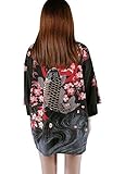 Siehin Damen Kimono Cardigan Japan Happi Kimono Frühling-Sommer Jacke Yukata Coat Ukiyoe...