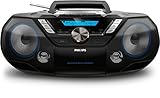 Philips AZB798T/12 CD-Soundmaschine, CD Player Tragbar (Radio DAB+/UKW, Bluetooth, CD,...