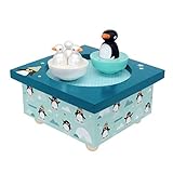 Trousselier 6295008 Spieluhr mit tanzenden Figuren für Kinder, Pinguine,...