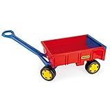 Wader 10950 Gigant Handcart Bollerwagen, Rot-Blau, Standard