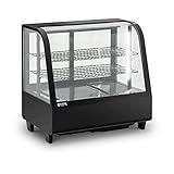 Royal Catering RCCC-100-BT Kühlvitrine 100 L 3 Ebenen schwarz Kühltheke...