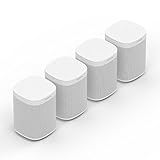 Sonos One Smart Speaker 4-Raum Set, weiß – Intelligente WLAN Lautsprecher mit Alexa...