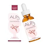 ALP NUTRITION Eisen Tropfen mit Vitamin B12 Folsäure (30 ml) Gut verträgliches...