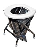 YACHTICON Mobile Klapptoilette weiß | Camping WC Klo Notfalltoilette | ideal für...