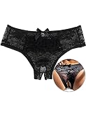 ohyeahlady String Tanga Damen Sexy Dessous Offener Schritt Spitze Slip Große Größen...