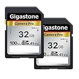 Gigastone SDHC-Speicherkarte, 32 GB, Kamera Pro Serie, 2 Karten, Geschwindigkeit...