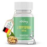 Vitabay L Tryptophan hochdosiert - 120 Tabletten L-Tryptophan 500mg VEGAN - L...