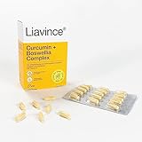 Liavince Curcumin + Boswellia Complex mit Vitamin D, 60 Kapseln, Curcumin- und Boswellia...