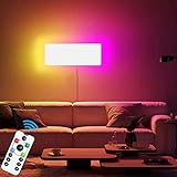 RGB weiße Wandleuchten LED dimmbare Wandleuchte mit Fernbedienung,...