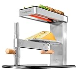 Cecotec Raclette Grill Cheese & Grill 6000 Edelstahl, 600 W, elegantes Design aus...