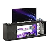 Bestier TV-Schrank, Lowboard für 65 Zoll & kleinere TVs,148 x 35 x 52 cm,...