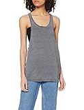 Urban Classics Damen Sport T-Shirt Ladies Loose Burnout Tanktop grau (Darkgrey)...