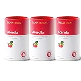 Sanatura Acerola Pulver 3 x 175 g (3er Pack) – natürliches Vitamin C...