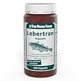 Lebertran 500 mg Kapseln 200 Stk. - mit ungesättigten Fettsäuren und den Vitaminen A und...