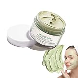 Green Tea Clay Mask, Blackhead Remover Poreless Cleansing Gesichtsmaske Grüner Tee Deep...