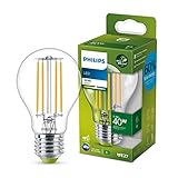 Philips LED Classic ultraeffiziente E27 Lampe, A-Label, 40W, klar, neutralweiß