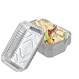 Timisea Grill Aluschalen Grilltropfschalen Einweg Schalen aus Aluminiumfolie...