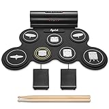 POGOLAB Aufrollen E-Drum Set, 7 digitale Drum Pad Schlagzeug Elektronisch,...