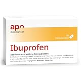 apodiscounter Ibuprofen 400 mg Schmerztabletten (50 Stk) - schnell wirksam & stark gegen...