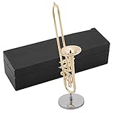 Musikinstrument Modell Miniatur Musik Ornamente Neuheit Posaune mit...