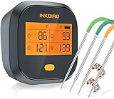 Inkbird Grillthermometer , Grillthermometer Wlan IBBQ-4T mit IPX3 Spritzfest,...