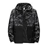 Regenjacke Herren Wasserdicht Mit Kapuze: Winddicht Jacke Herren Hardshell Windbreaker...