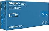 MERCATOR MEDICAL Nitrilhandschuhe, puderfreie Einweghandschuhe NITRYLEX CLASSIC,...