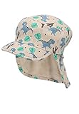 Sterntaler Jungen Pet met nekbescherming woestijnendino Sonnenhut, beige, 51 EU