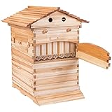 QWZYP Bienenstock Komplett-Set, automatischer Fluss, Bienenstock-Boxen mit 7 Kämmen,...