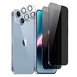 [2+2 Stück] 2 Stück Sichtschutz Schutzfolie Für iPhone 14 Plus mit 2 Stück...