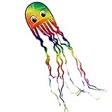 CIM Oktopus Drachen - Krake DRAKI Rainbow - Einleiner für Kinder ab 3 Jahren -...