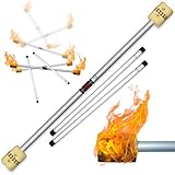 Flames 'N Games Fire Devil Stick-Set (65 mm) Holzstäbe Jonglier-Teufelstöcke für...