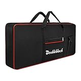 Doubleblack Keyboard Case for 61 Keys: Key Piano Accessories Bag Padded Carry Case -...