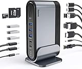 Baseus USB C Docking Station Triple Display, 17-in-1 4K ,Dock Laptop USB C HUB...