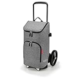 reisenthel citycruiser Set (Rack + Bag) Twist Silver - Praktische Einkaufstasche...