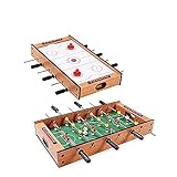 GOPLUS 2-In-1 Tischkicker, Mobiles Tischhockey- und Tischfußballspiel,...