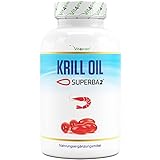 Krill Öl - 120 Kapseln - Markenrohstoff: Superba Antarktis Krillöl - Reich an EPA + DHA...