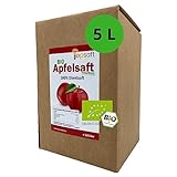 Topsaft Apfelsaft naturtrüb 5 Liter I Bio Fruchtsaft aus frischen Äpfeln I Saft mit 100%...