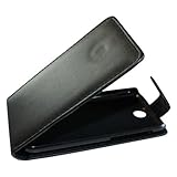 Mobilfunk Krause - Flip Case Etui Handytasche Tasche Hülle für HTC Desire 310 (Schwarz)