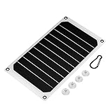 Jadeshay Solar Ladegerät, 10W 5V Solarpanel USB Solar Power Bank IP64 Wasserdichtes...