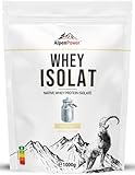 AlpenPower Native Whey Protein ISOLAT Neutral 1 kg - 100% natürliche Zutaten, ohne...