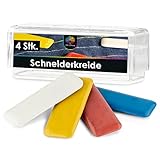 OfficeTree 4 x Schneiderkreide 55x20mm - Nähkreide für Hellen und Dunklen...