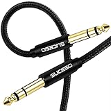 SUCESO 6,35mm Gitarre Kabel 6.35mm auf 6.35mm Klinke Kabel Nylon Geflochten 1/4'...