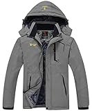 donhobo Herren Outdoor Wanderjacke Schneejacke Winddicht wasserdichte...