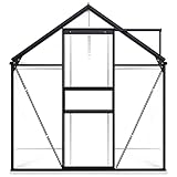 nanzu Gewächshaus mit Fundamentrahmen, Wintergarten Bausatz, Tomatenhaus, Treibhaus,...